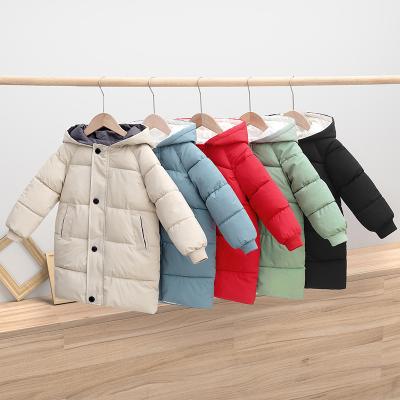 China New Breathable Children Down Coat Mid Length Baby Winter Jacket Boys Girls Thick Padded Padded Jacket for sale