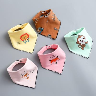 China Amazon Best Antibacterial Selling Baby Bandana Bibs 100% Pure Cotton Bibs For for sale