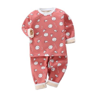 China To keep warm children's clothing children's underwear children's autumn winter long sleeve children's underwear set home warm warm pants for sale