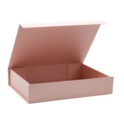 China Recycled Materials Bulk Retail Packaging Custom Mounted Pink Makeup Product Packaging Box With Magnetic Lid for sale