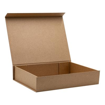 China Recycled Materials Customized Bulk Shallow Cardboard A4 Rigid Kraft Paper Gift Presentation Box Packaging for sale