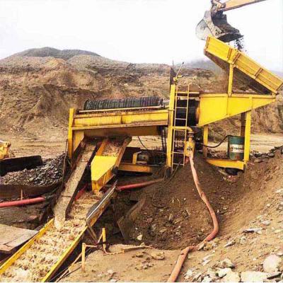 China Mobile Gold Mining Processing Plant Gold Diamond Mining Machinery Mobile Gold Mining Sluice Box Equipment for sale