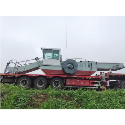 China Water cleaning semi-automatic or full-automatic weed cutting and collecting dredger for sale