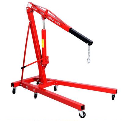 China 1000kg Folding Engine Crane Folding Hydraulic Crane For Manufacturing Plant for sale