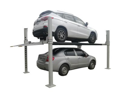 China 4 paal autolift 4 paal parkeerlift elektrisch slot loslaten 12000lbs Te koop