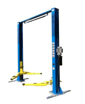 China 220V / 1Ph Draagbare 2 Post Car Lifts voor Home Garage Capaciteit 4000Kg Te koop