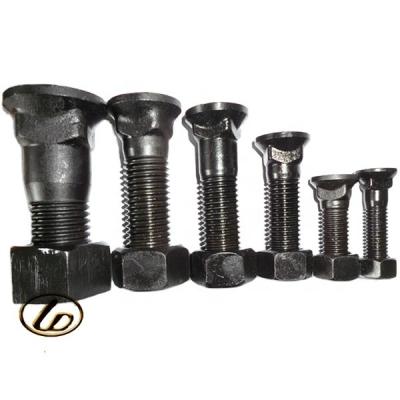 China High Strength Cutting Edge Bit Parts 4F3664 / 4K0367 Plow Bolt Nut For Excavator for sale