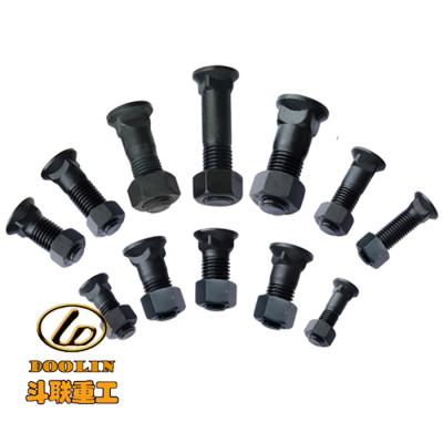 China Machinery Repair Shop Manufacturer High Strength Track Shoe Hot Forged Bolt And Nut M16 M18 M19 M20 M22 for sale