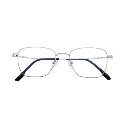 China Popular Fashion Women's Big Frame Metal Glasses Optical Frames For Men for sale