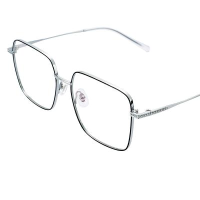 China New popular unisex Tread Silliouette Titanium Glass Eye Silliouette Ice Silver frame for gents and ladies for sale