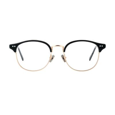 China The 2022 New Popular Optical Glasses Frame Metal Acetate Glasses Frame Computer Glasses Anti-blue Light Eyesight for sale