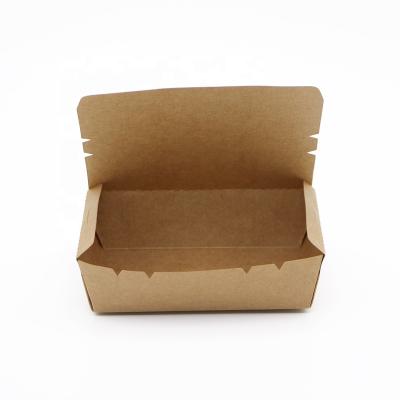 China Disposable Fast Food Disposable Take Away Paper Container And Packing Box For Catering Food for sale