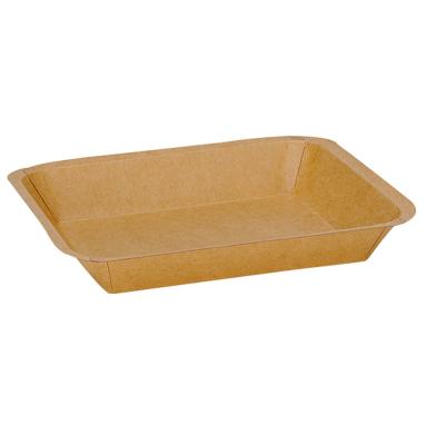 China Disposable 100% Compostable Waterproof Paper Plate Hot Dog Meat Trays Set Wrapping Paper Fast Food Serving Trays for Food Wrapping for sale