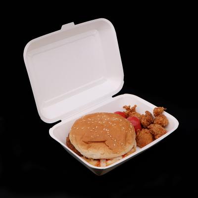 China Disposable Plastic Foam Alternatives Paper Hamburger Packing Box For Food for sale