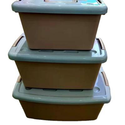 China No Factory Price Plastic Storage Box Storage Container Plastic Storage Box With Lid And Handle for sale