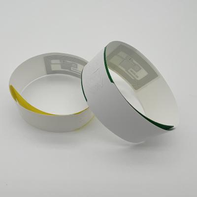 China Disposable Waterproof Customized Club Paper RFID Thermal Wristband Manufacturer PP for sale