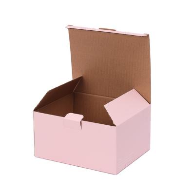 China Recycled Materials Custom Recycled Materials Cardboard Rose Folding Corrugated Gift Packaging Boxes for sale