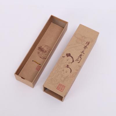 China Recycled Materials Custom Exquisite Gift Corrugated Paper Packaging Box Drawer Chopsticks Paper Box for sale