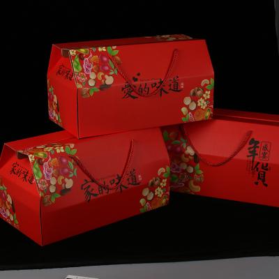 China Wholesale Recycled Materials Factory Gift Paper Box Food Packaging Luxury Paper Box With Rope Hands for sale