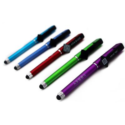 China office & School Pen Promotional Qr Code Cap Stylus Touch Screen Plastic Cheap Ball Pen With Custom Logo for sale