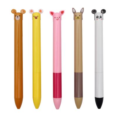 China Promotional Pen Promotional Gift Custom Logo 2 In Multi Color Cute Pen 1 Ballpoint Pens for sale