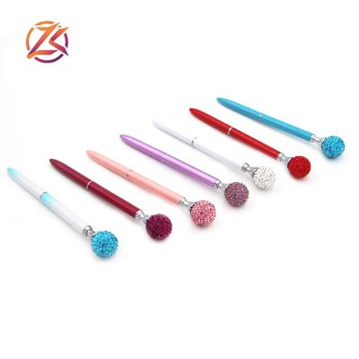 China office & school pen china factory private label diamond pen bling crystal ball point pen gift promotional metal aluminum pen for sale