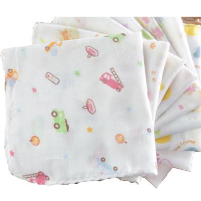 China Wholesale safe for children a large selection of beautiful fine pattern cloth saliva square gauze for sale