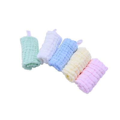 China Preferential Custom Square Fine Cloth Baby Face Cotton Super Soft Saliva Towel Comfortable for sale