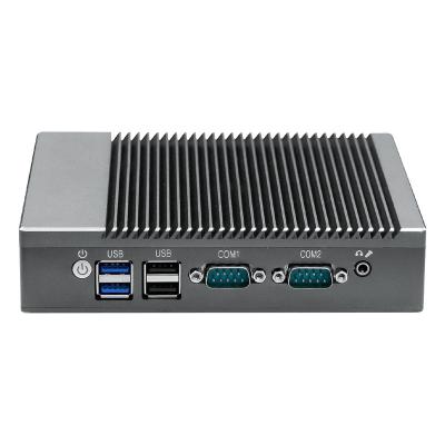 China Industrial application interface customzied USB COM WIFI LAN DC12V mini industrial PC fanless industry box embedded PC for sale