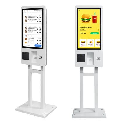 China Customized POS System Indoor x86 Wall Mount or Android Touch Screen Self-Service Machine Ordering Kiosk for Restaurant for sale