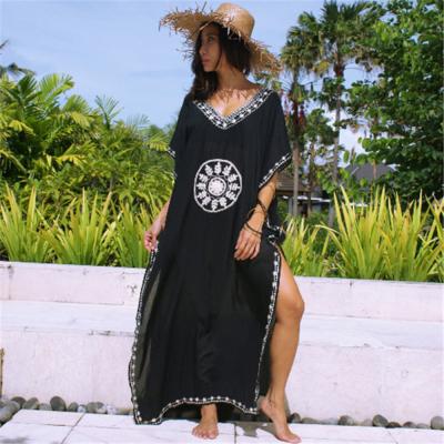 China Viable Wholesale Women's 2020 Summer Swimwear Bikini Beach Cover Up Loose Oversized Beach Dress for sale