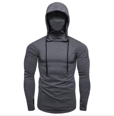 China 2021 Hot Selling Amazon Anti-Wrinkle Sports Fashion Hooded Sweatshirt Mens Long Sleeve Solid Knitted Hoodie Pullover Sweater for sale