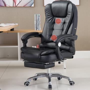 China (Size)Manufacturer High Back LU Massage Lumbar Support Executive Office Adjustable Cheap High Quality Leather Ergonomic Chair For Adult for sale