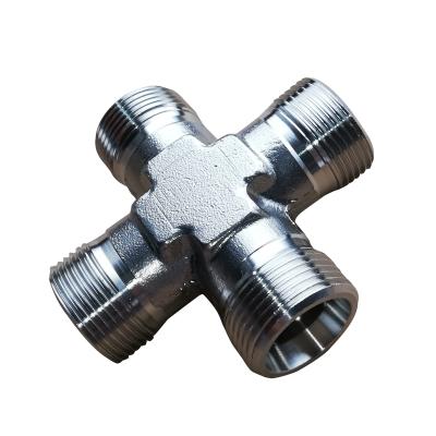 China General Superlok Standard Stainless Steel Union 4-Way Cross Fittings Hydraulic Hose for sale