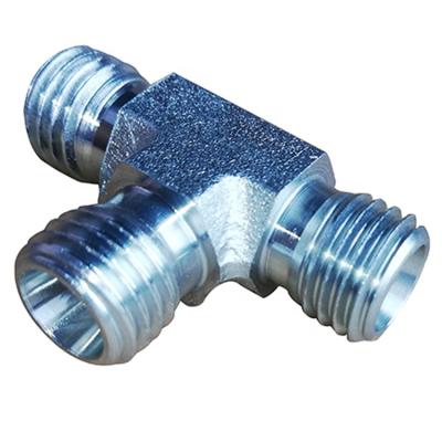 China 304 Metric Male Stainless Steel Ferrule Union Press Fittings Bite Weld Forged Type Three Way Compression Carbon Steel SS 304/316 Bite Connector for sale