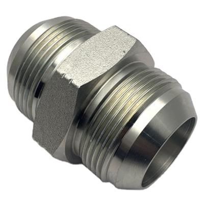 China 304 Sanheng JIC Stainless Steel Male Thread High Pressure Straight Connectors Hydraulic Union Fittings for sale