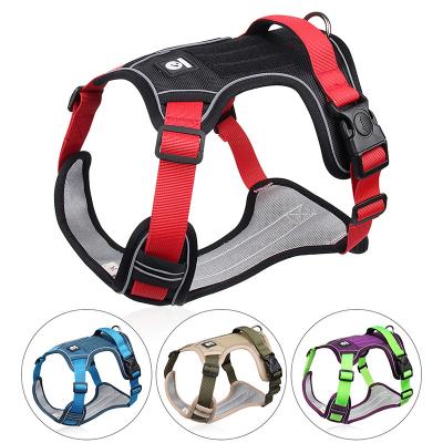 China Dropshipping Stock Custom Hot Easy Fit Best No Pulling Vest Large Size Reflective Pet Harness For Dogs for sale