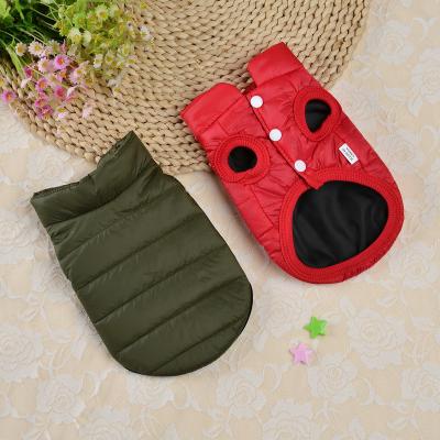 China Cute Red Stocked Dropshipping Small Teddy Autumn Winter Warm Pet Clothes for Cat Dog for sale