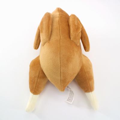 China 2022 New Modern Wholesale Custom Stocked Logo Birthday Gift Plush Stuffed Stuffed Chicken Dog Food Toy for sale