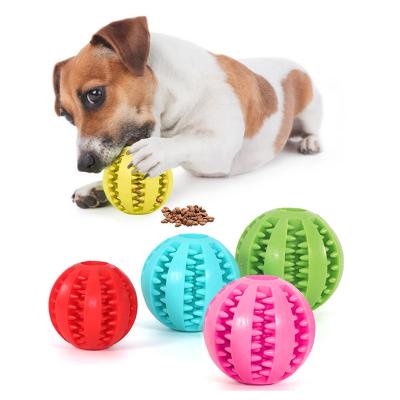 China Drop Stocked Boarding Puzzle Rubber Soft Teeth Food Ball Clean Chewing Training Toy For Dog Custom Made for sale