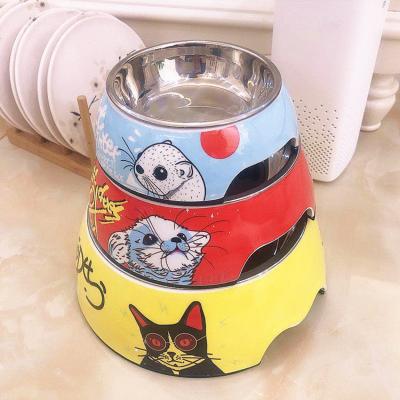 China Dropshipping Viable Wholesale Nordic Luxury Food Feeders Stainless Steel Pet Bowl For Cat Dog for sale