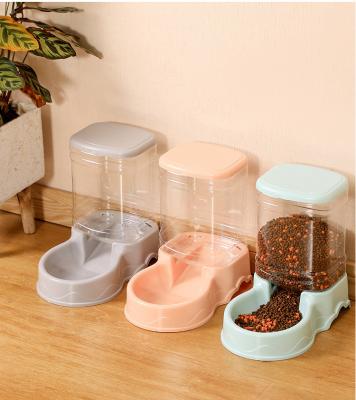 China Viable Amazon Hot Sale Dog Cat Food Water Dispenser Bowl Automatic Pet Feeder for sale