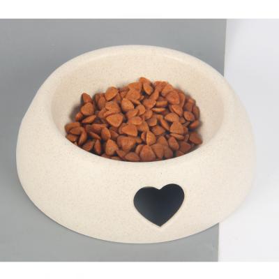 China Dropshipping High Quality Custom Made Viable Love Heart Plastic Pet Feeding Cat Dog Food Bowls for sale