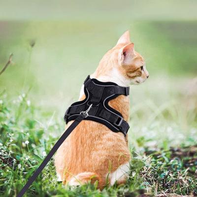 China Dropshipping Stocked High Quality Custom Comfortable Air Mesh Leash Collar Adjustable Pet Car Harness for sale