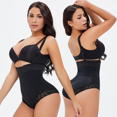 China Wholesales QUICK DRY plus size breasted ABS high-waisted half pack butt one piece control shapewear shorts barrel faja for sale