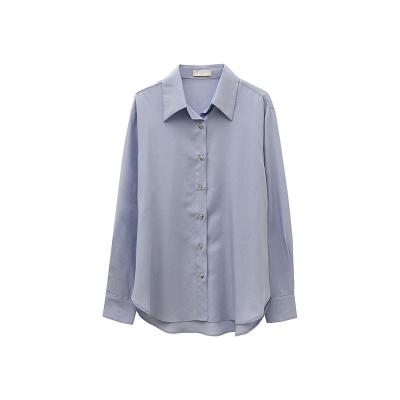 China New Spring Breathable Shirt Women's All-Match Long Sleeve Loose Shirt for sale