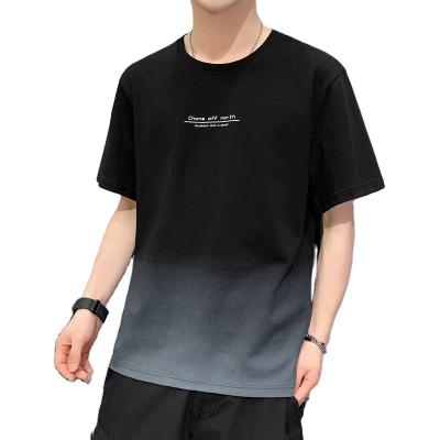 China Normcore/compassionate men's summer minimalist men's cotton T-shirt loose half-sleeved top clothes fashion trend new ice silk short-sleeved men's sports for sale