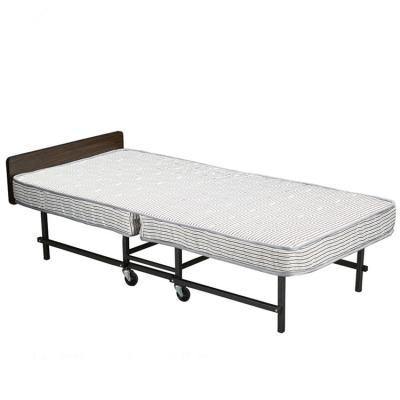 China Hotel Room Folding Extra Rollaway Bed With Mattress Metal Structure Te koop