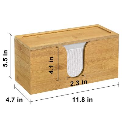 China High Quality Europe Bamboo Tissue Box Tissue Box Tissue Box Holder Case Customized Logo Accept Eco For Home Office for sale