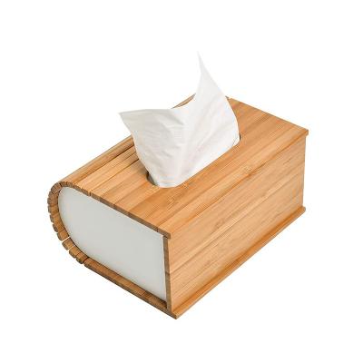 China High Quality Europe Bamboo Tissue Box Tissue Box Tissue Box Holder Case Customized Logo Accept Eco For Home Office for sale